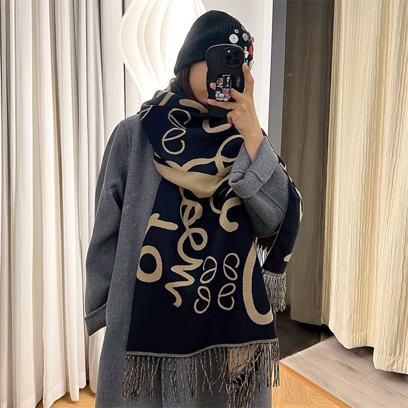 

Classic Letter Print Scarf Designer Cashmere Scarves For Womens Men Fashion Brand Scarfs Autumn Pashmina Long Shawls Luxury Scarves