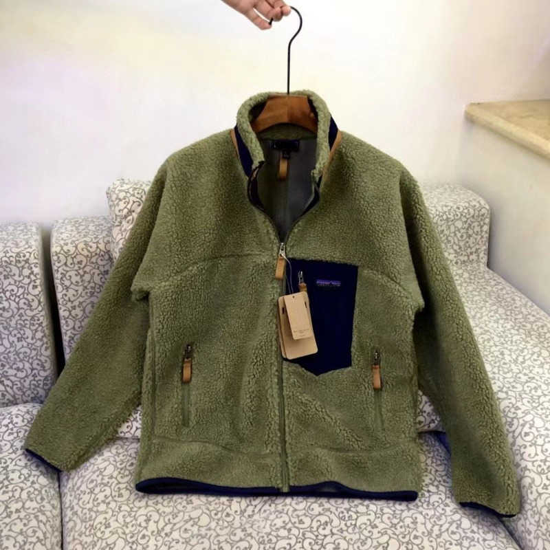 

Pata designer jacket mens wool coat winter warm zippered cardigan coats men women casual jackets, White