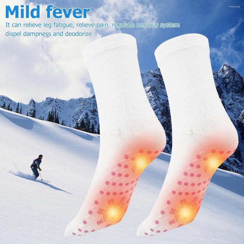 

Sports Socks Outdoor Heating Thermal Cotton Self-Heating Anti-Fatigue Warm Heat Insulated Winter Cycling Unisex, Black