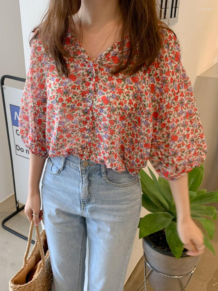 

Women's Blouses Summer Cute Tops Woman Short Sleeve Casual Comfortable Sweet Preppy Style Holiday Date Wear Chiffon Blouse Shirts Pink, Picture shown