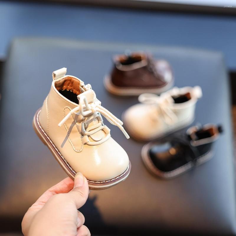 

Boots Autumn Winter Baby Girls Casual Infant Shoes High Quality Children Soft-soled Non-slip Kids Princess, Brown
