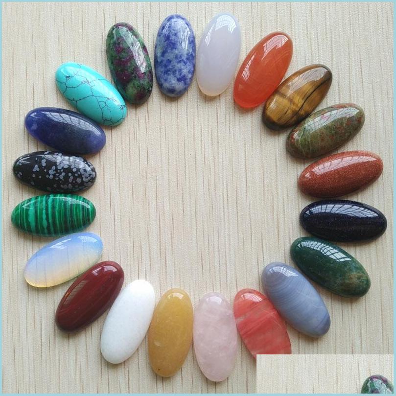 

Stone Assorted Natural Stone Oval Shape Cab Cabochons Beads For Jewelry Accessories Making 15X30Mm Drop Delivery 2022 Bdesybag Dhi8P