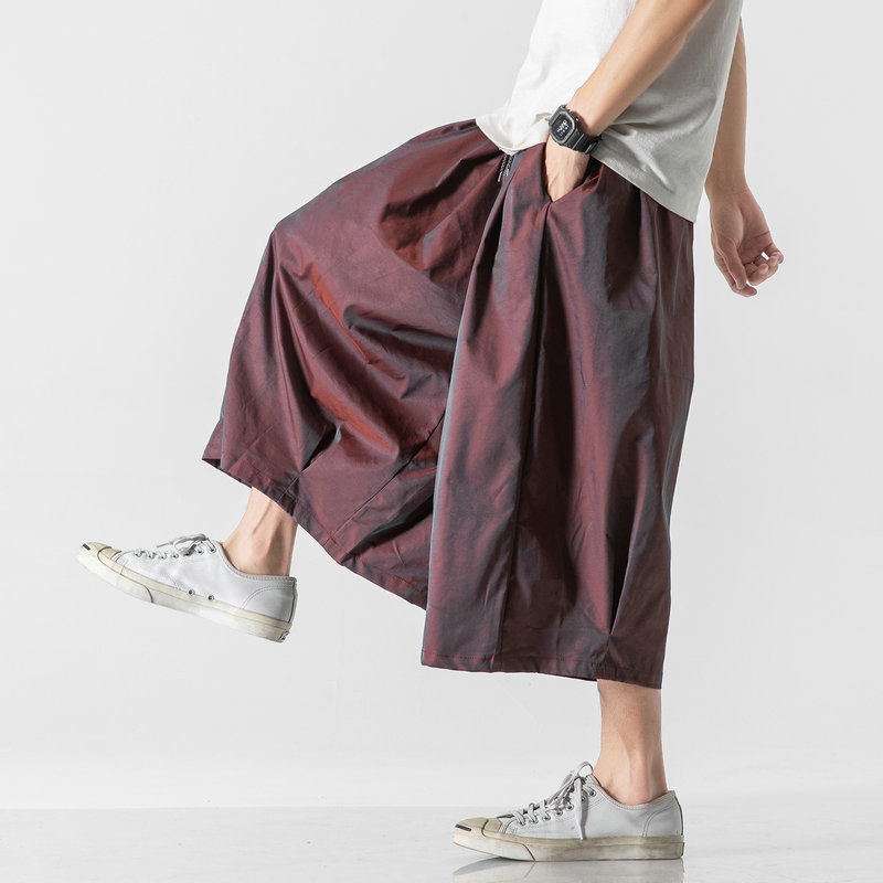 

Men's Pants Mens Wide Leg Pants Fashion Streewear Oversized Jogging Pants Male Solid Color Japanese Men Sweatpants Trousers 5XL 221010, Purple