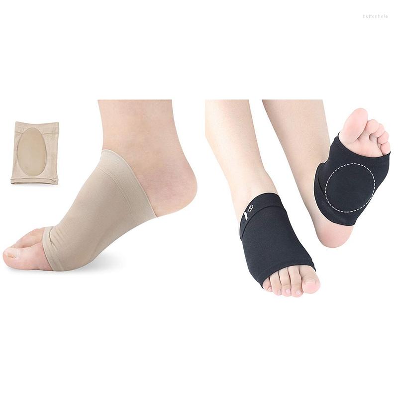 

Women Socks Compression Arch Support With Comfort Gel Pad Brace For Flat Feet Cushions & Men Plantar Fasciitis Sleeves Shoe, Black