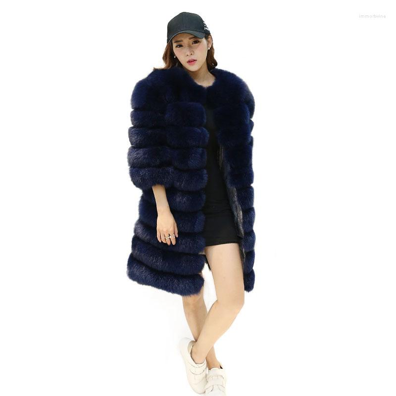 

Women' Fur 2022autumn And Winter Autumn Coat Long Section Horizontal Sleeves Detachable Vest Slim
