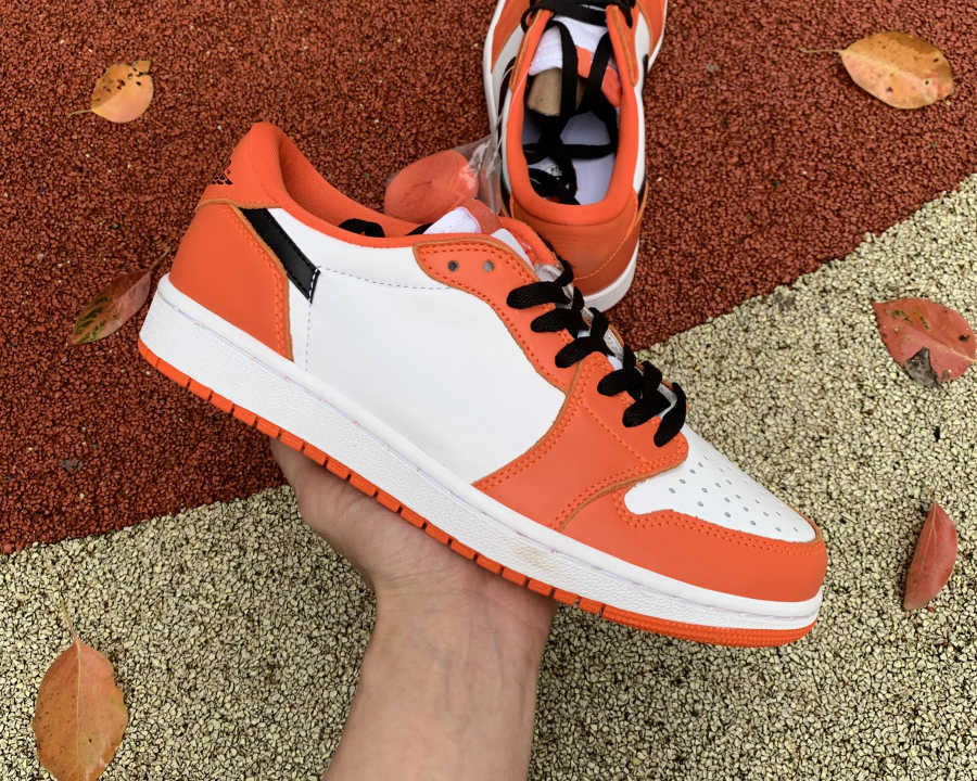 

Basketball Shoes 1S Jumpman 1 Low OG Shattered Backboard Orange White black Women Fashion Trainers Sneakers Sports Come With Box jumpman1shoes, #1