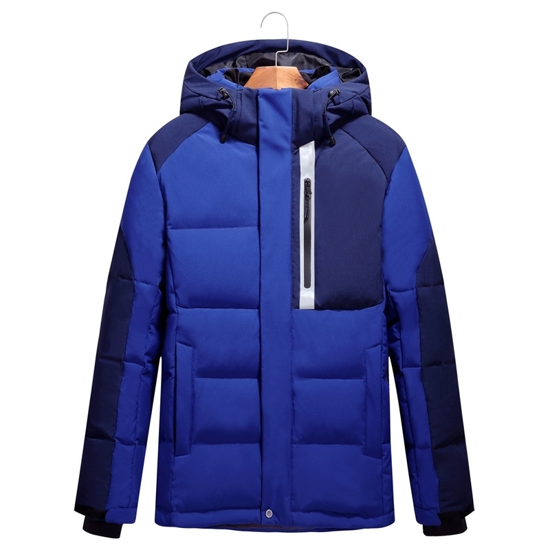 

Men's Down Parkas Winter Casual and Fashionable Men's Short Down Duck Jacket Thick Warm Windproof Men's Coat Brand Clothing 221010, Blue