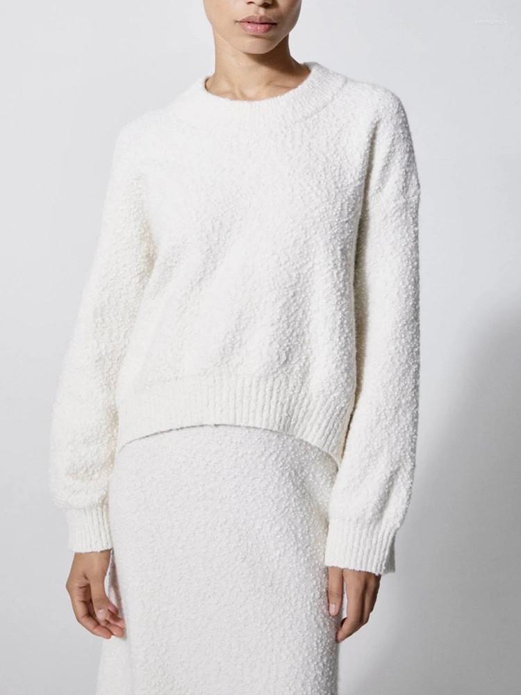 

Women' Sweaters Women O-Neck Slim Knitted Sweater Autumn Winter Lady Long Sleeve Asymmetrical Knitwear Pullover Top 2 Colors Jumper, Black top