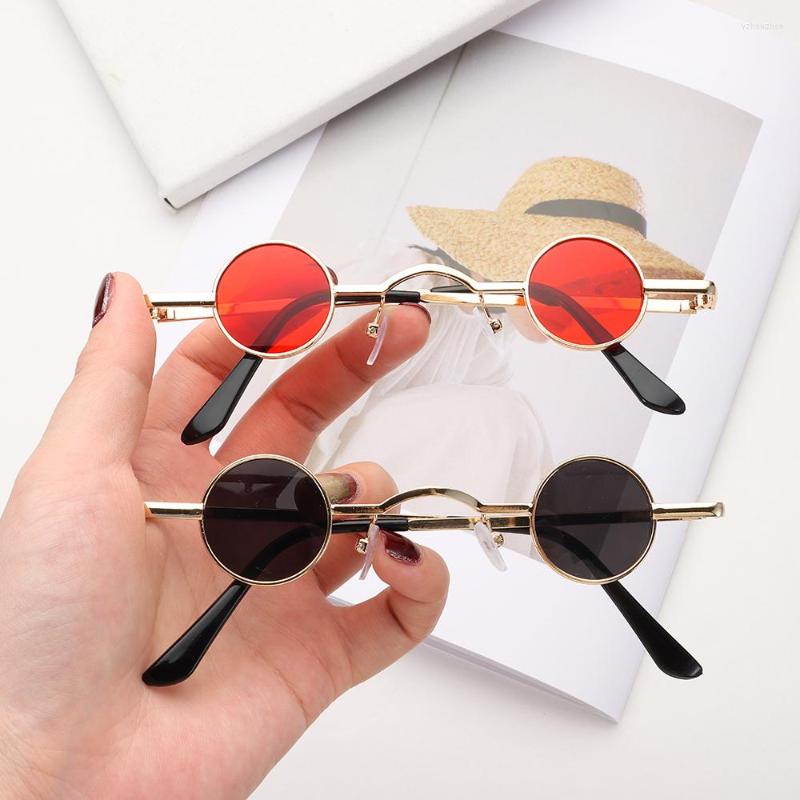 

Sunglasses Small Round Punk Retro Steampunk For Men Women Ultra Frame Hip Hop Style Ins Fashion Dropshiping