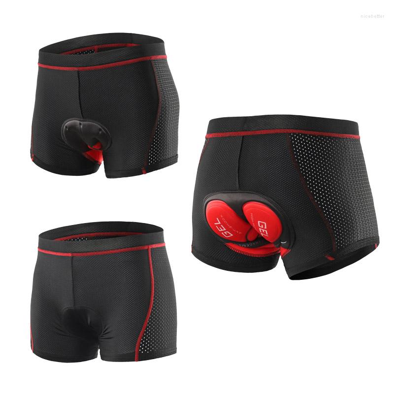 

Racing Jackets Breathable Upgrade Cycling Underwear Pro 3D Gel Pad Mountain Bike MTB Shorts Shockproof Road Bicycle Underpants, All black