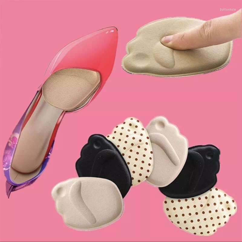 

Women Socks 2pcs 5D Shoe Pad Foot Heel Cushion Pads Sports Shoes Adjustable Antiwear Insoles Protector Ankle Sticker Insole Brioche, Beige dot
