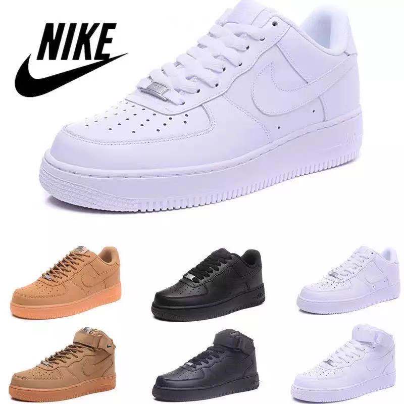 

2022 Nike Air Force 1 Shadow Leather Men High Flat Skateboarding Shoes Triple White Black Low Sports Sneakers women Eur 35-45 03k