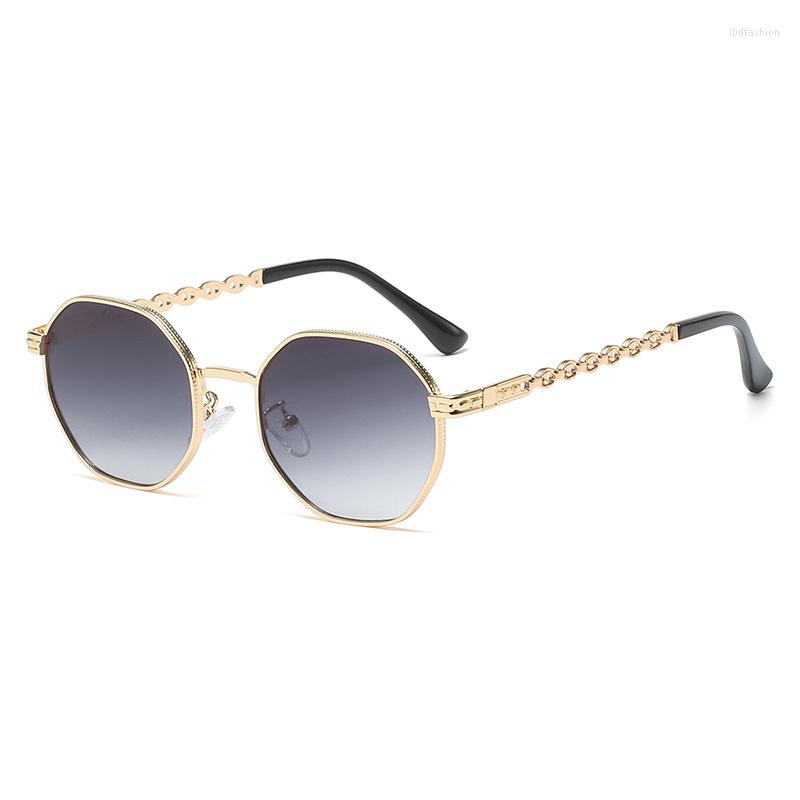 

Sunglasses Fashion Metal Irregular Women 2022 Designer Trendy Square Sun Glasses For Chic Eyewear