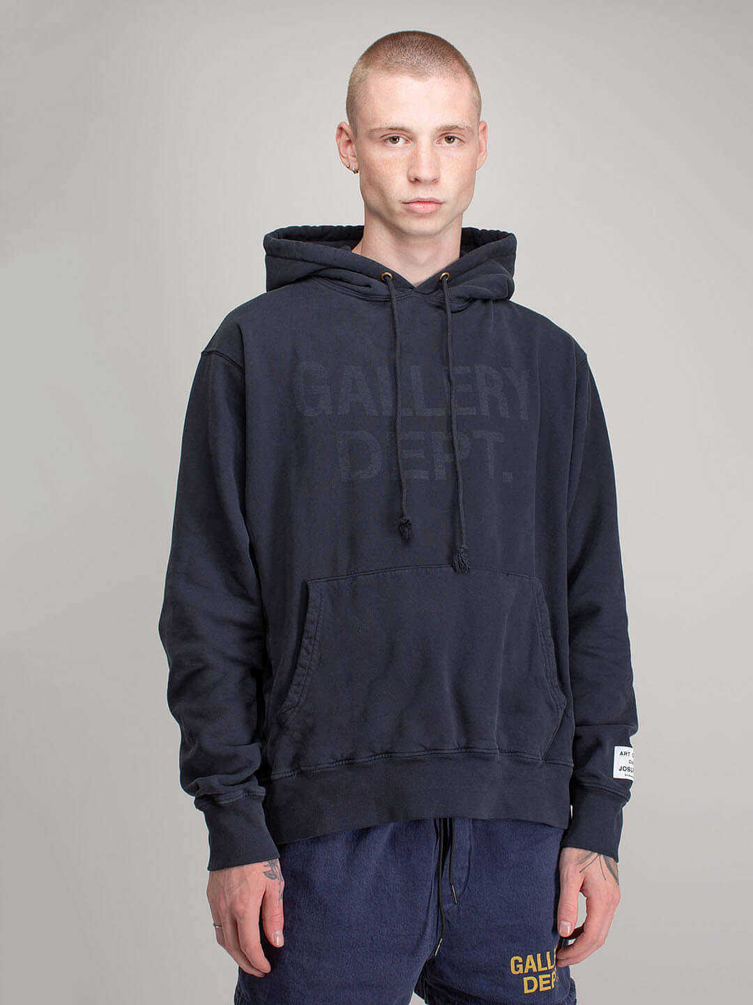 

Fashion Mens Galleryes Designer Hoodies Center Destroys Basic Hooded Pullover Teen Couple Plush Sweater, Gray