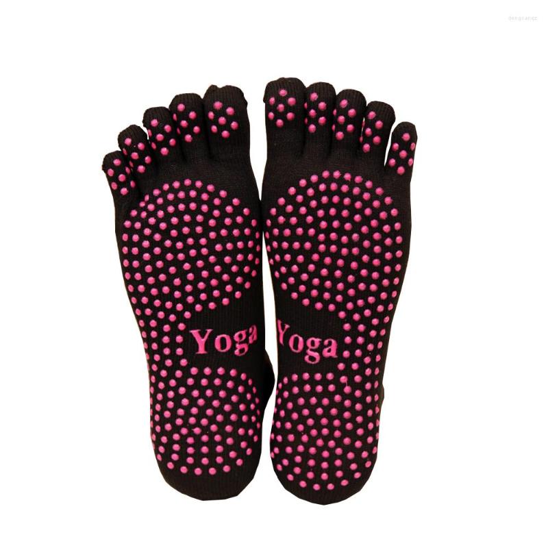 

Sports Socks 3 Pairs Anti Slip Five Toe Barre Yoga Pilates Training Sportswear Non Skid For Adults Men Women, Yellow