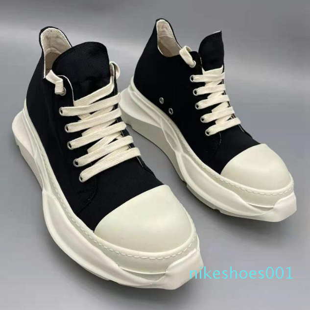 

2022 Boots Fashion Thick Sole Canvas Ankle Boots 2021 Spring Motorcycle Boots Men 17#20/20d50