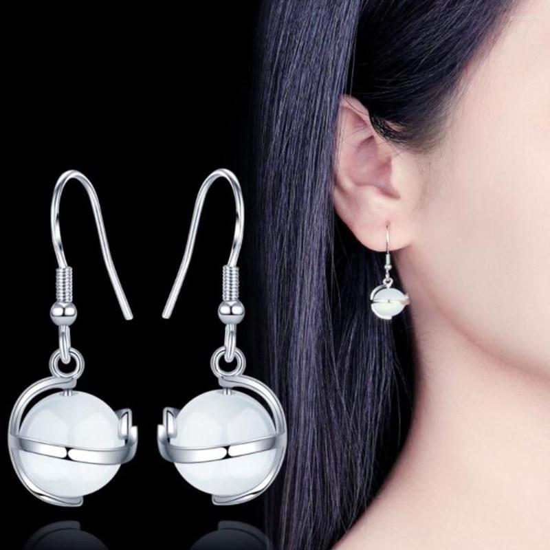 

Dangle Earrings NEHZY Silver Plating Woman Fashion Jewelry High Quality Retro Simple Opal Long Tassel Rotating