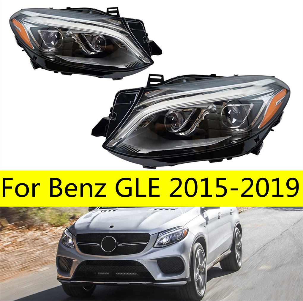 

Headlight For Benz GLE 20 15-20 19 Head Lights Style Aftermarket Parts Replacement DRL Daytime lights Front Lamp