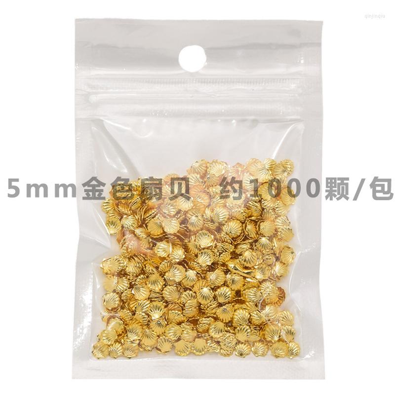 

Nail Art Decorations 1000pcs Gold/Silver Color Shell Design 3D Charms Copper Rivet Studs 3mm/5mm 2sizes Rhinestones For Sea