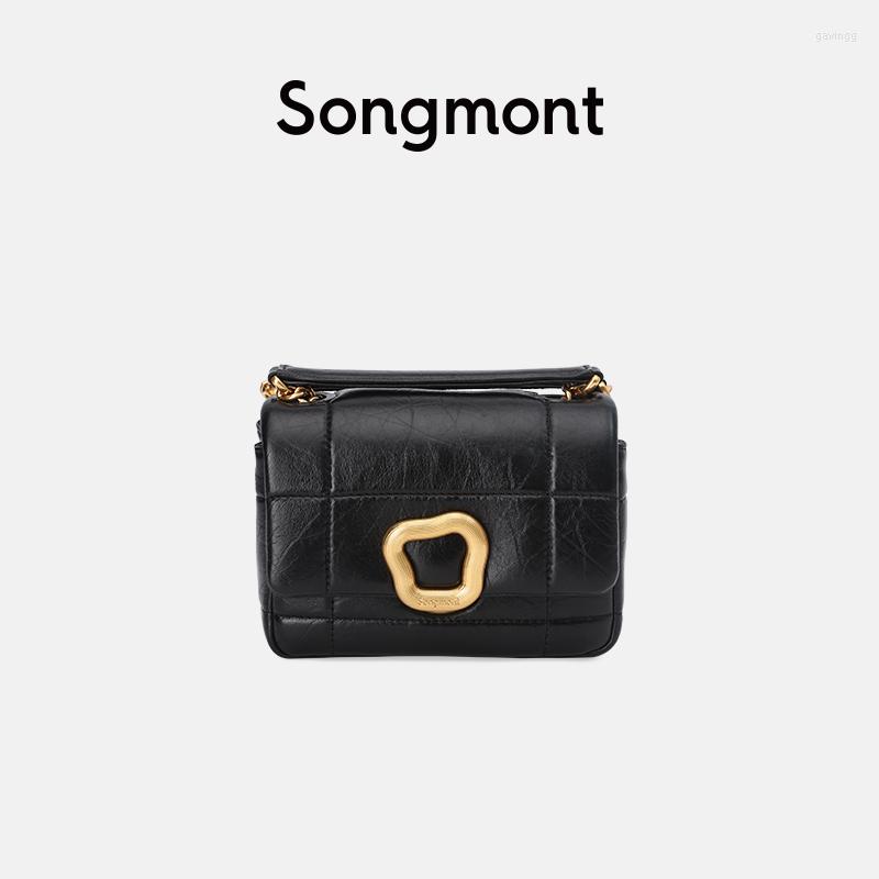 

Shoulder Bags Songmont Mini Chocolate Bag For Women Summer Trendy Fashion Casual Female Crossbody, White