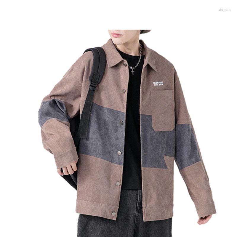 

Men's Jackets Jacket Men's Korean Single-breasted Brandy Casual Top Autumn Youth Loose Fashion Streetwear Camperas De Hombre, Black