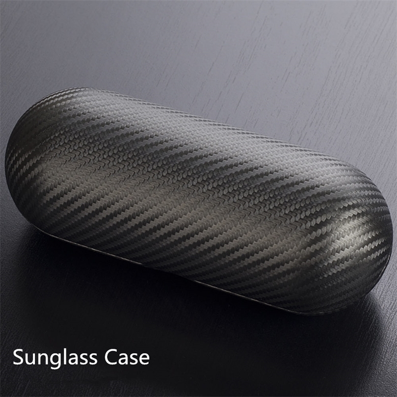 

Sunglasses Cases Bags Carbon Fiber Material Sunglass Case Black Leather Mens Eyewear Case Ladies Glass Holder Protect Case 221010