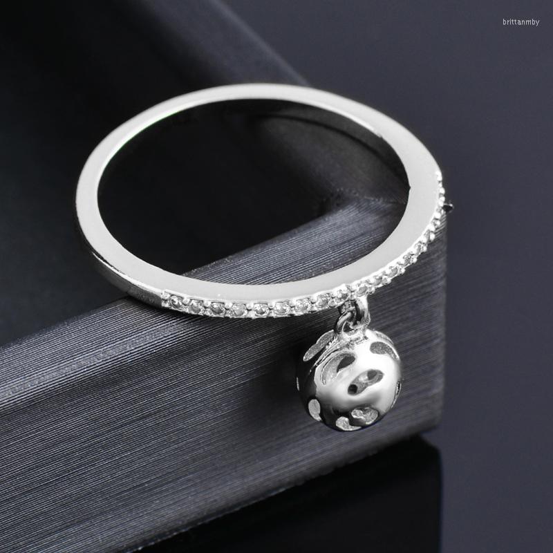 

Wedding Rings KIOOZOL Hollow Ball Pendant Crystal For Women Lady Girls 2022 Fashion Jewelry Accessories ZD1 XS1