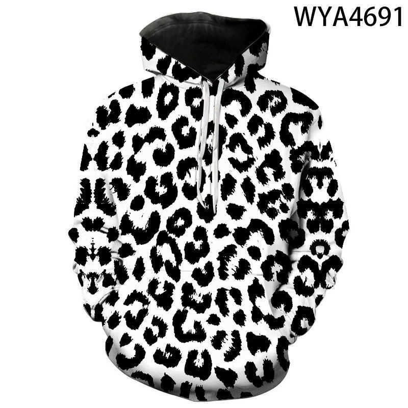 

Men's Hoodies Sweatshirts 2020 New Leopard Print Hoodies Men Women Children Funny Animal Fur Sweatshirts 3D Printed Casual Boy Girl Kids Pullover Clothing T221008, Wya4689
