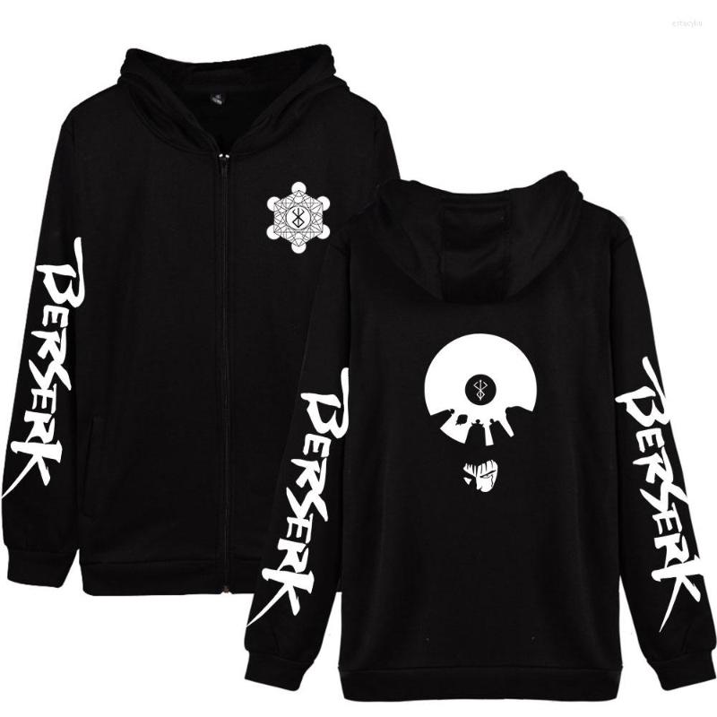

Men's Hoodies 2022 Anime Berserk Zipper Women/Men Casual Harajuku Zip-Up Fashion Streetwear Outerwear Coat Kawaii Kids Clothes, Wy07