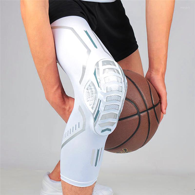

Knee Pads 1Pair Sport Pad Crashproof Compression Leg Sleeves Sports Gym Fitness Basketball Football Bicycle Protector Gear Kid Adult, White