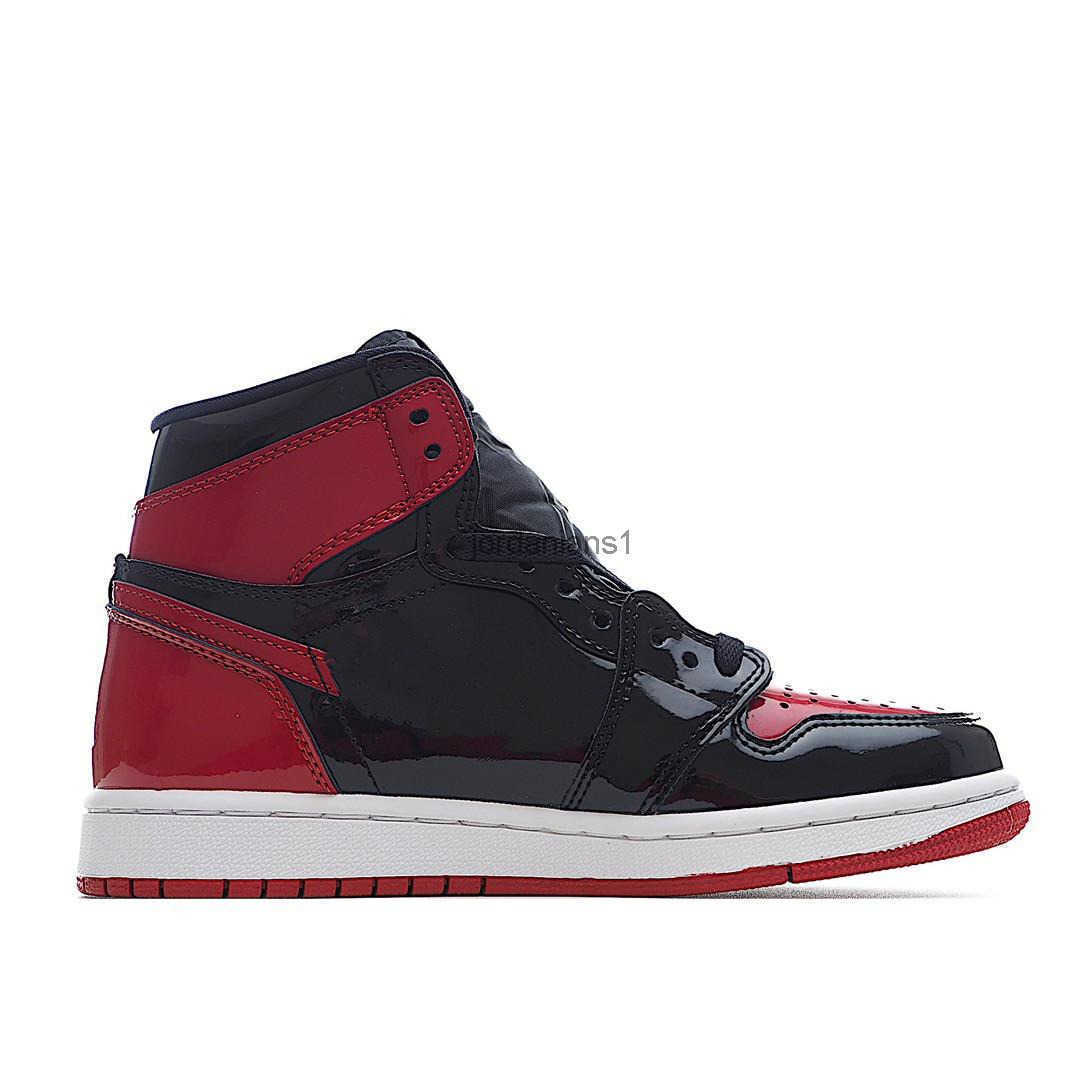 

Basketball Shoes Black And Red With Box Jumpman 1 High Og Bred Patent Perfect Endorsement Of Temperament The Combination jumpman1shoes, #1