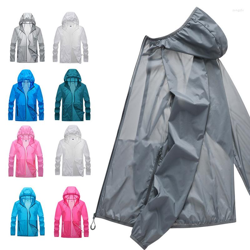

Men's Jackets 2022 Quick-Drying Jacket Sun Protection Clothing Ultrathin Sunscreen Windbreaker Cycling Running Camping Breathable Shirt, 1y21-1