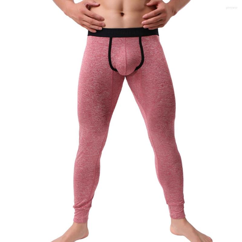 

Men' Pants Men' Autumn Winter Comfortable Thermal Warm Fitting Bottompants Leggings, Black