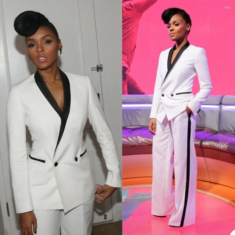 

Women' Two Piece Pants Elegant Fashion Lady Suit Streetwear Notched Collar Solid Double Breasted 2022 Design Party Jacket Pant Female, Pic
