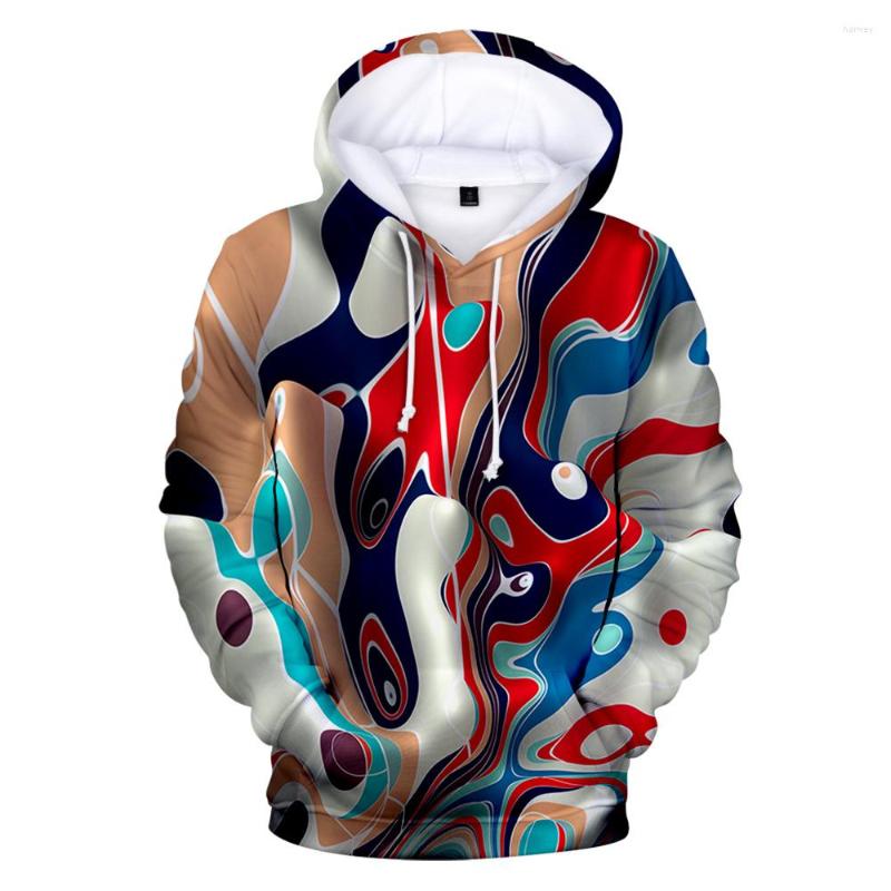 

Men's Hoodies Colorful 3D Men/Women Magic Swirl Pattern Printed Harajuku Crewneck Spring Autumn Pullovers Trackwear, Orange