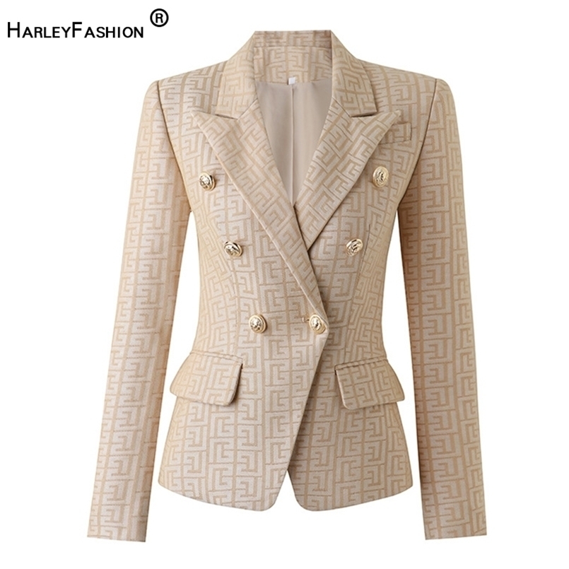 

Women's Suits Blazers HarleyFashion Luxury Spring Collection Texure Pattern Formal Jacket Women Blazer 221010, Pink