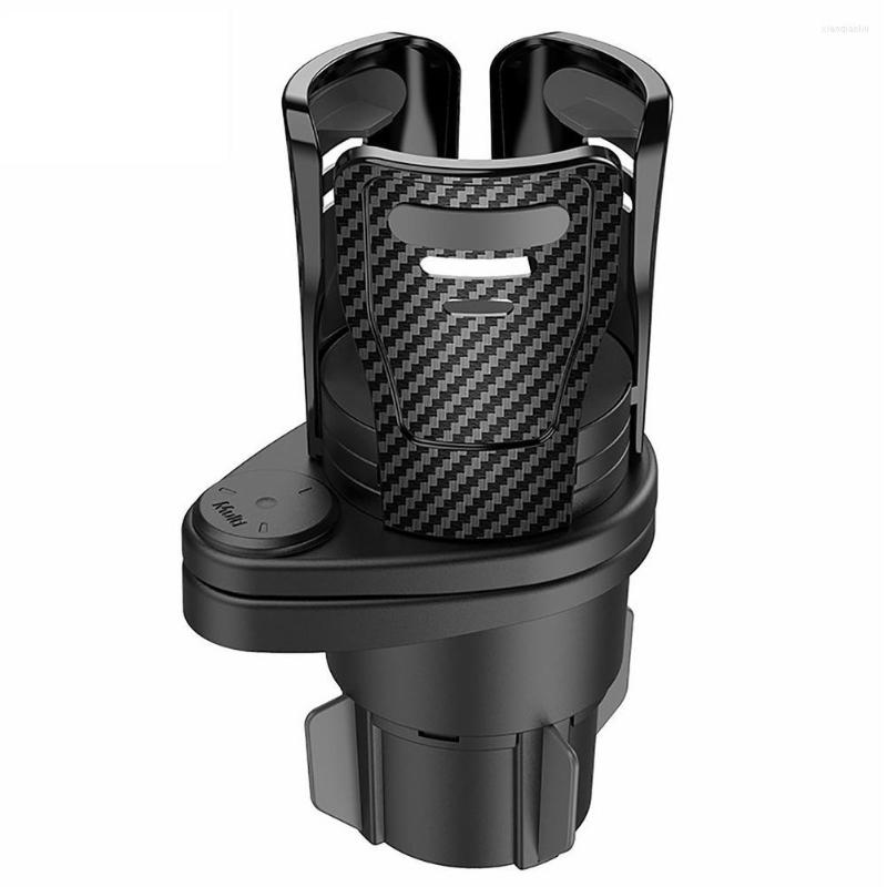 

Drink Holder Dual Car Cup 2 In 1 Expander Adjustable 360 Degrees Rotating Nonslip Bottom Stable6649756
