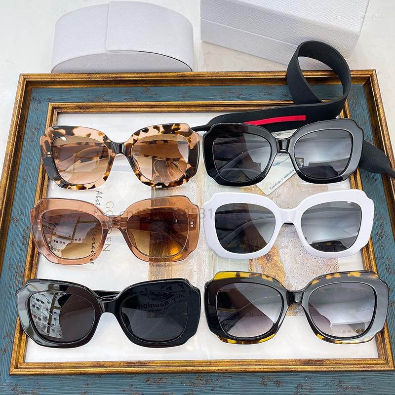 

Sunglasses Retro Leopard Large Frame Oval Colorful Lens Women Steampunk Oversize Unusual Shades 2022 Design 16Ys