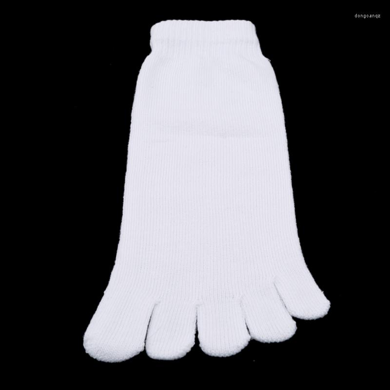 

Sports Socks 5 Colors 1 Pair Autumn Winter Warm Style Unisx Men Women Five Finger Toe Sock, White