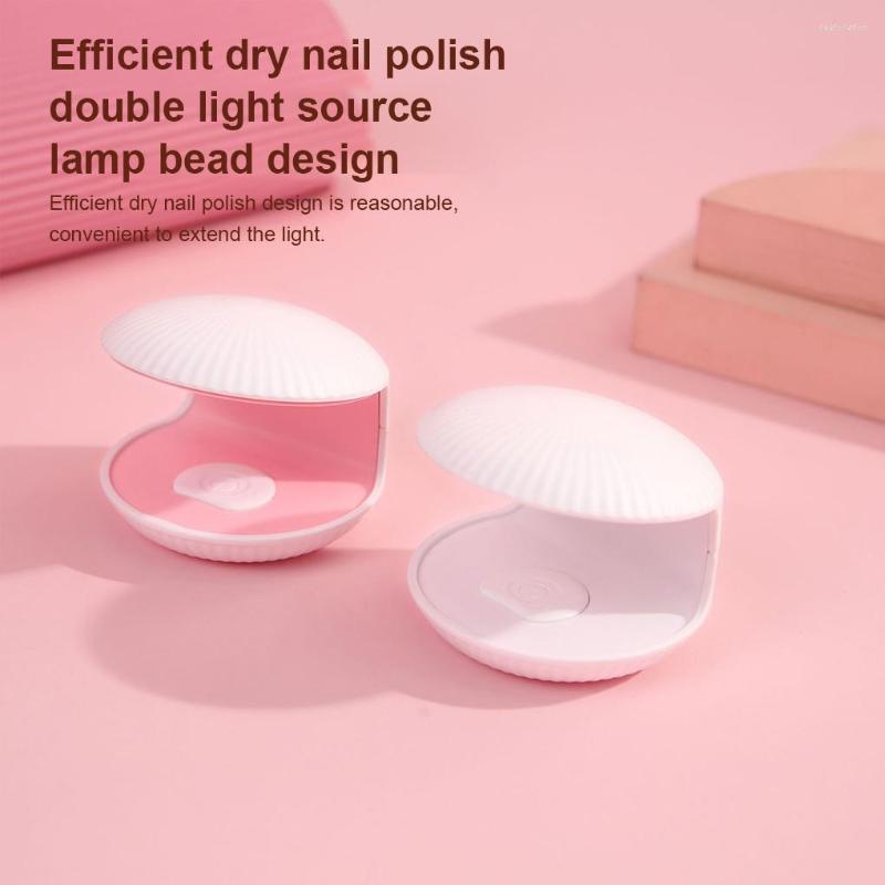 

Nail Dryers Desktop Dryer LED Shell Shaped Adjustable Manicure Lamp Professional Travel Polish Gel Fingernail Light White