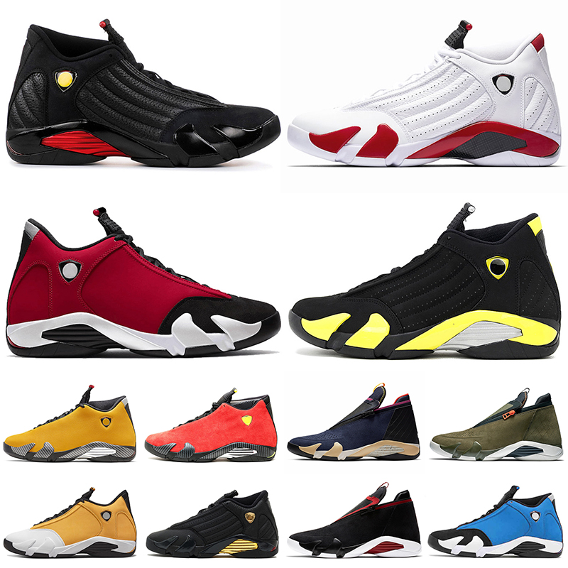 

14 14s Basketball Shoes Mens Sneaker Hyper Royal black toe thunder candy cane desert sand Gym Blue University Gold Outdoor Sport Trainers