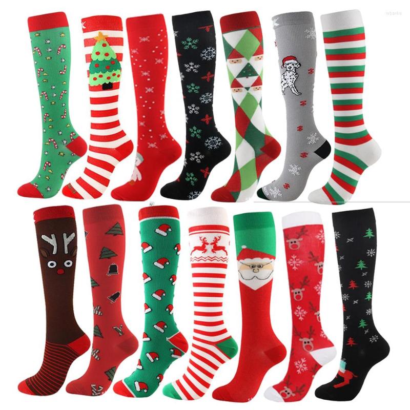 

Sports Socks Christmas Professional Sport Pro Cycling Men Women Road Bicycle Red Green Black Bike Racing, Like photo