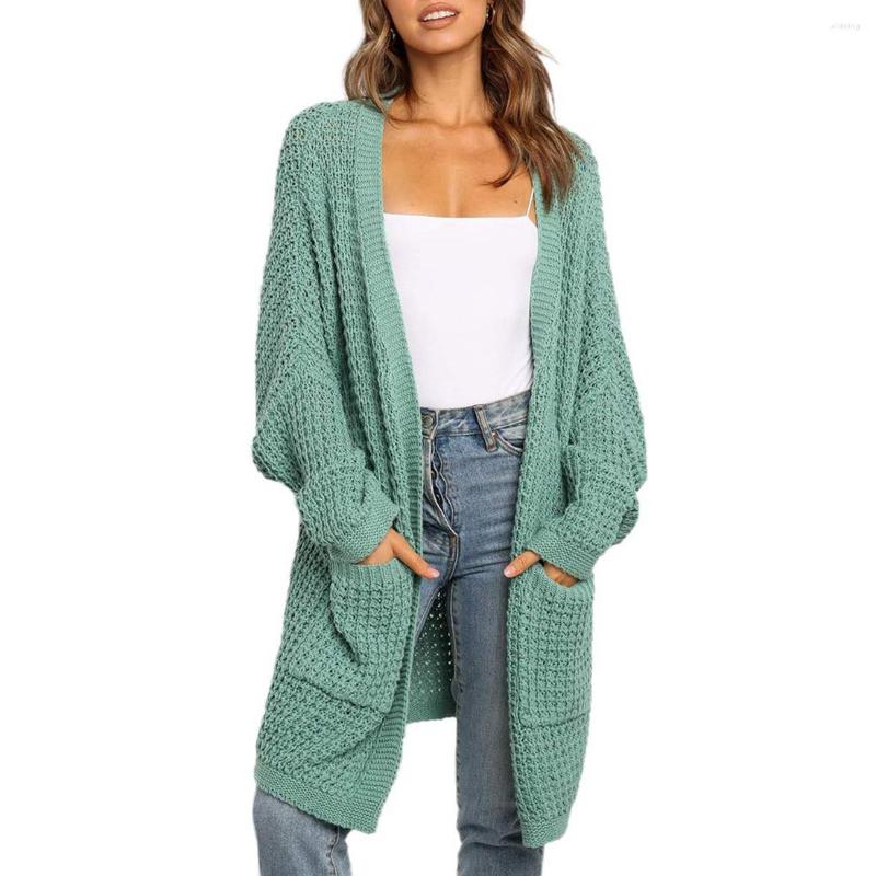 

Women's Knits Casual Knitted Sweaters Cardigan Women Pattern Button Long Batwing Sleeve Boho Crochet Oversized Sweater Coat, Green