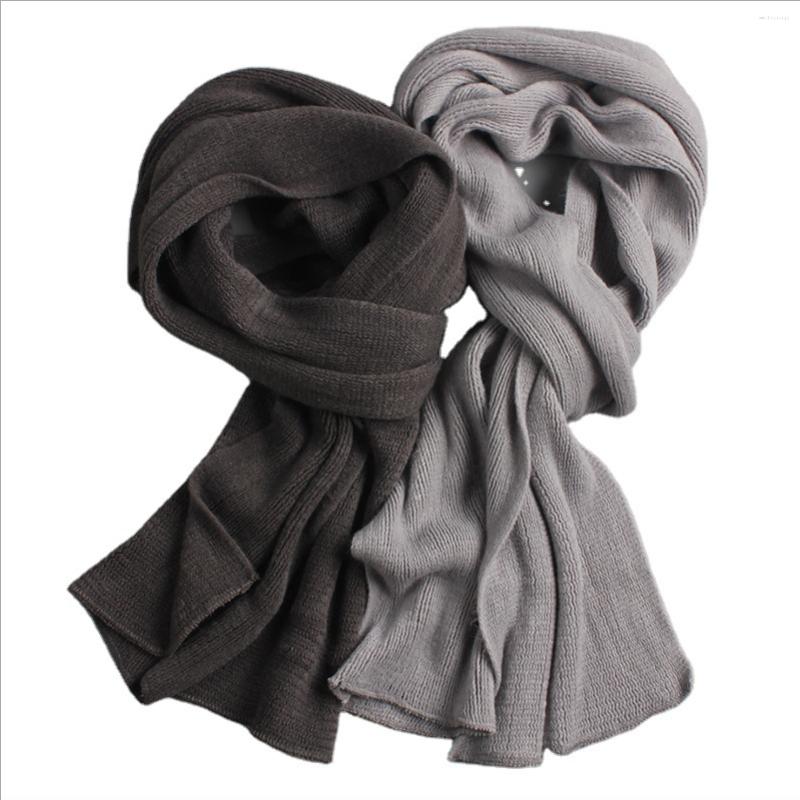 

Scarves Solid Knitted Scarf Warm And Cold Proof Men Like Cashmere Neckline Business Leisure