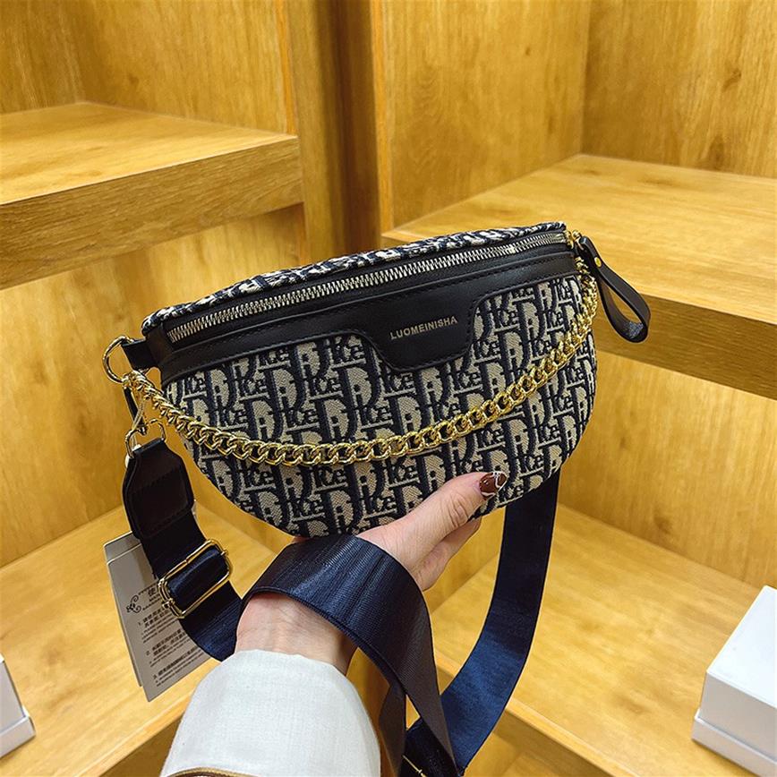 

Luxury Women's Fanny Pack Purse Fashion Leather Waist Bags Shoulder Crossbody Chest Bags Brand Designer Female Belt Bag Hip p232F, As pic