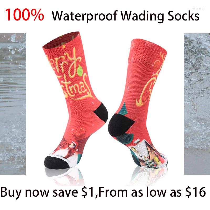 

Sports Socks RANDY SUN Unisex Waterproof Breathable Windproof Sweat Wicking Comfortable Outdoor Hiking Trekking Climbing Fishing, Mid calf x109