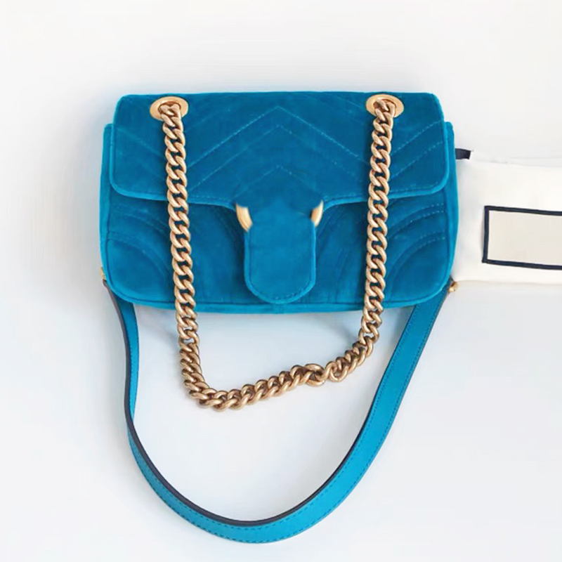 

Velvet Shoulder Bag Flap Chain Messenger Purse Marmont Handbag Lady Fashion Clutch Gold Letter Metal Clasp Internal Zipper Pocket Cross Body Bags 27cm Wallet, #1