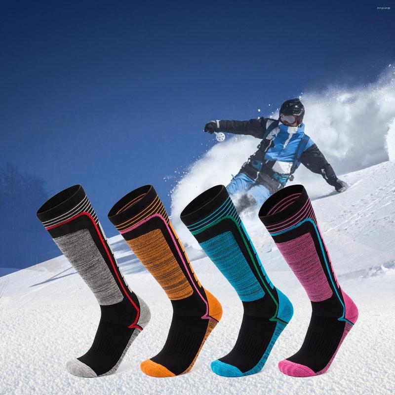 

Sports Socks Thickened Hiking Parent-Child Ski Stockings Long Tube Warm Winter Outdoor Mountaineering, Orange