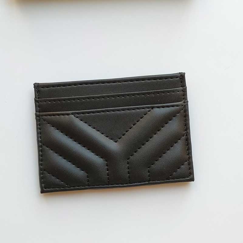 

Luxury card holders genuine leather women mini wallet Zig Zag cardholder Slim Bank coin purse designer wallets men money clip Organizer pocket 5 Card Slot, Black