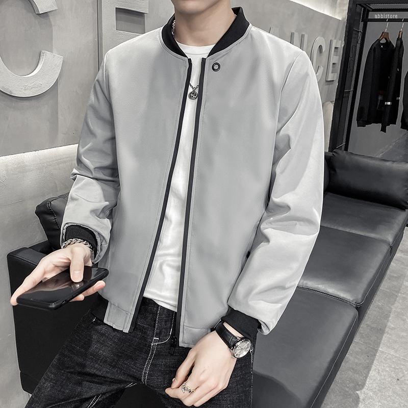 

Men's Jackets DYB&ZACQ Summer 2022 Zipper Baseball Suit Women's Spring Jacket Trend Of The Gray JacketMen's Windbreaker, As shown in figure